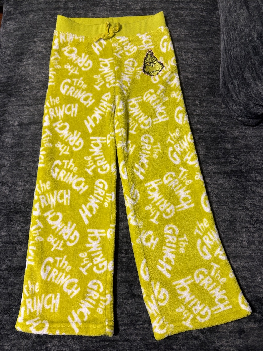 Kids' The Grinch Fleece Pajama Pants - Bright Green
